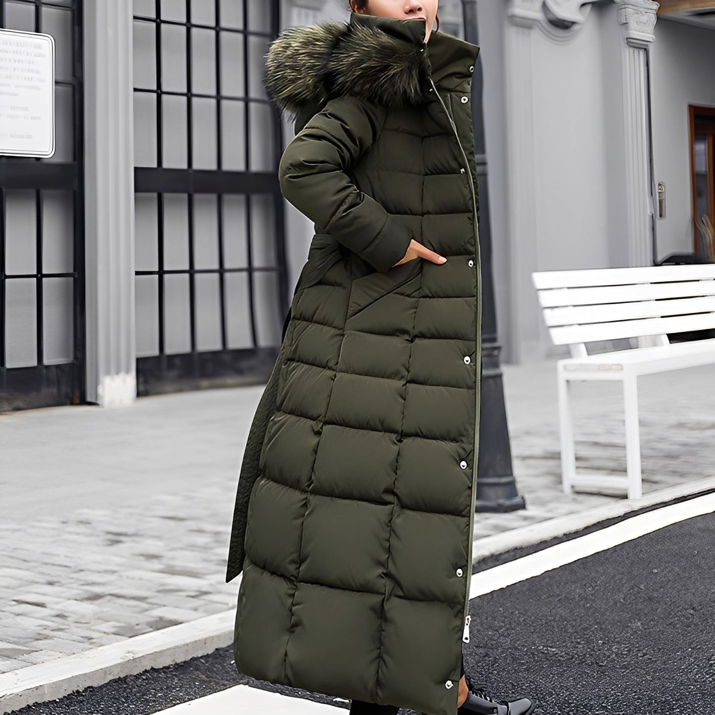 ModeGeist | Weicher gepolsterter Wintermantel für Frauen
