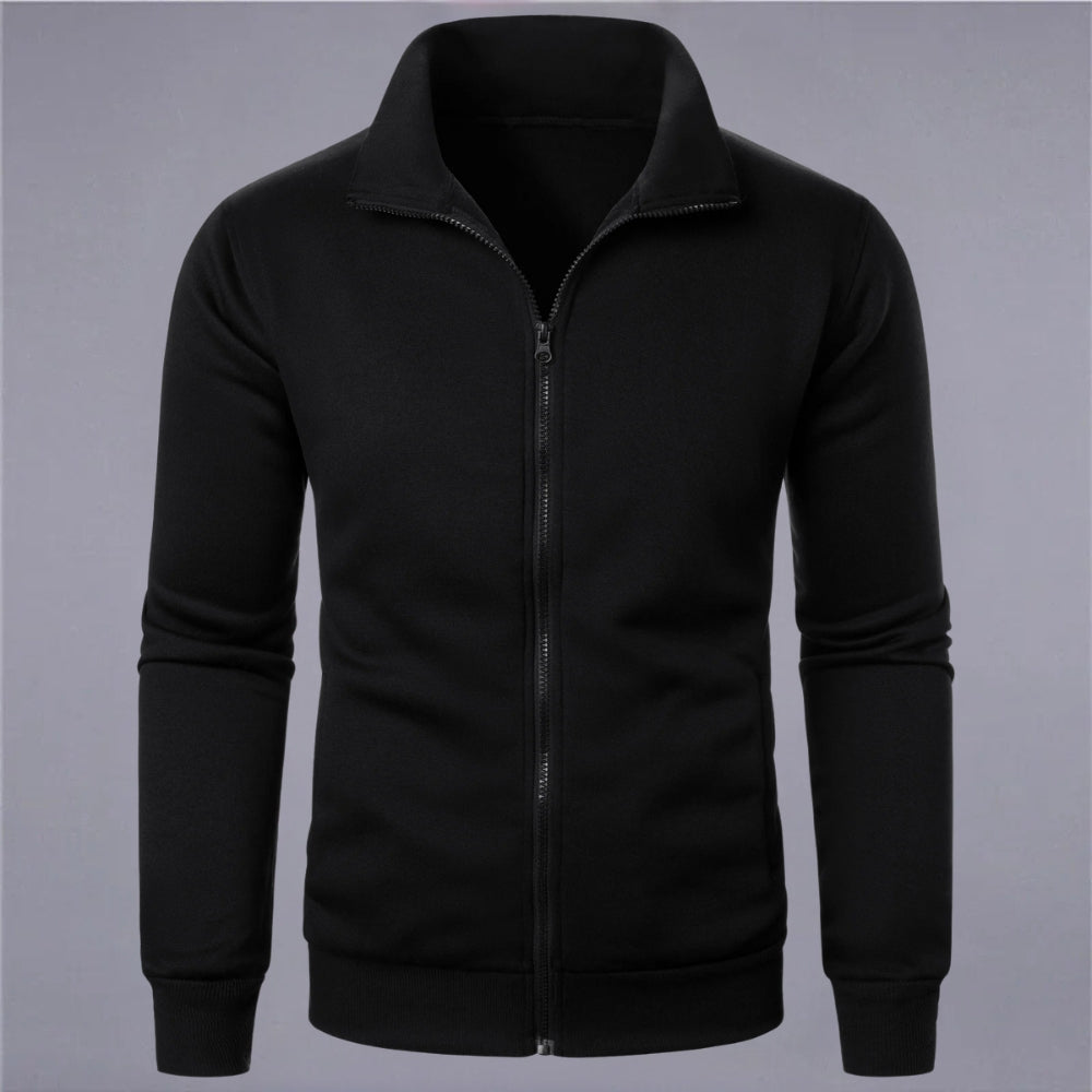 ModeGeist | Klassisches Sweatshirt mit Reißverschluss Baumwollmischung Komfort und Stil