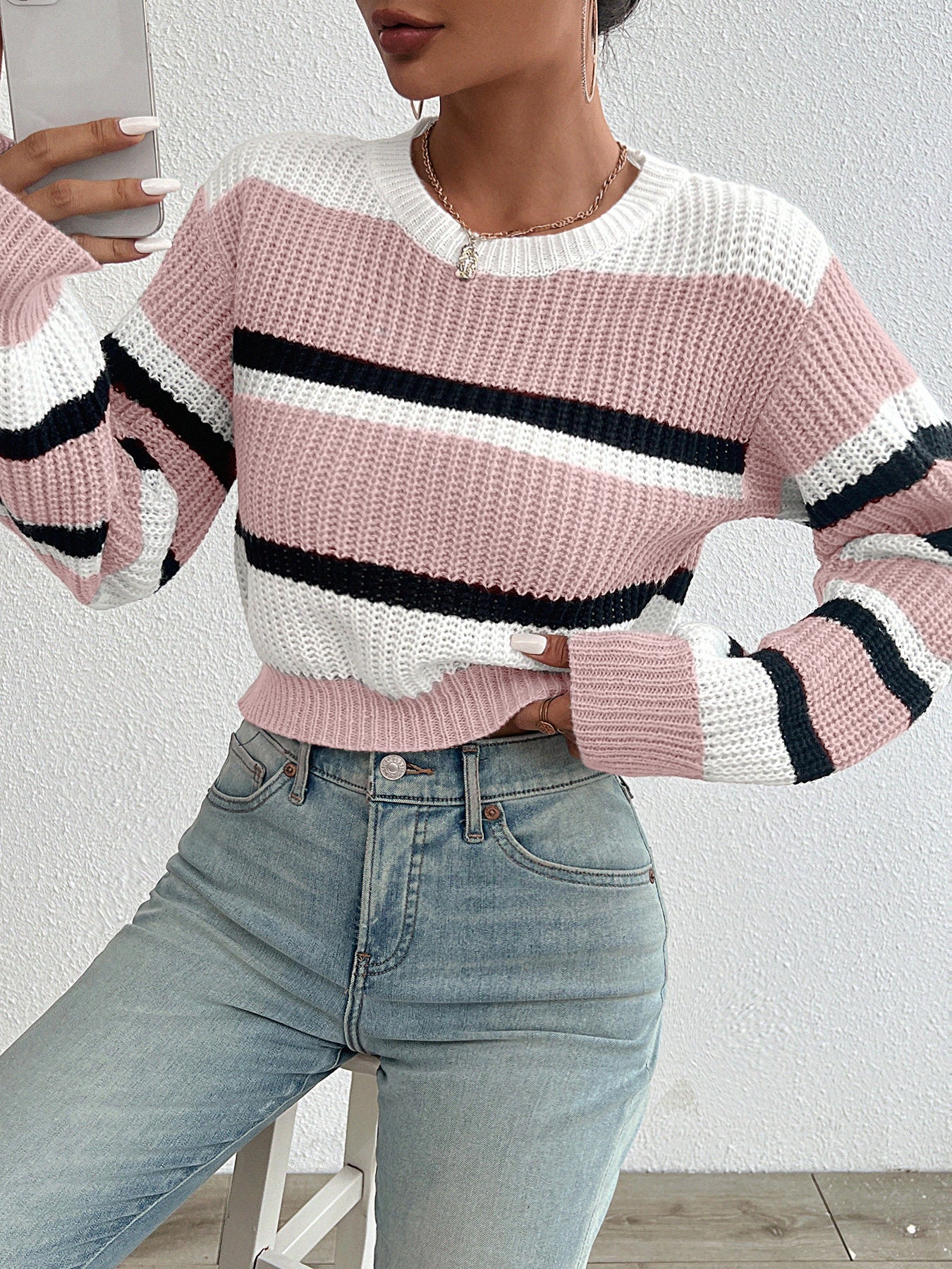 ModeGeist | Strick Rundhals Pullover