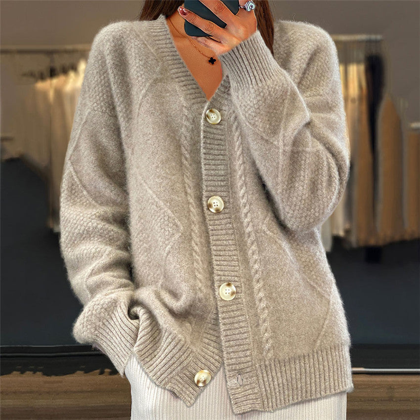 ModeGeist | Strickjacke mit V-Ausschnitt