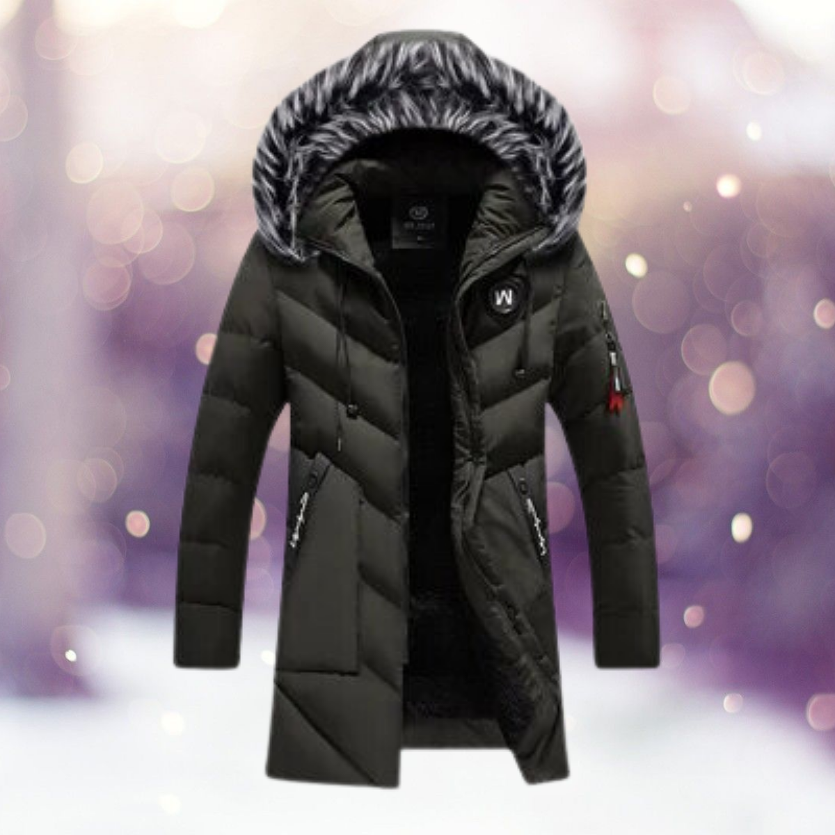 ModeGeist | Parka Jack - stilvolle isolierte Damen Außenjacke mit Kunstpelzkapuze