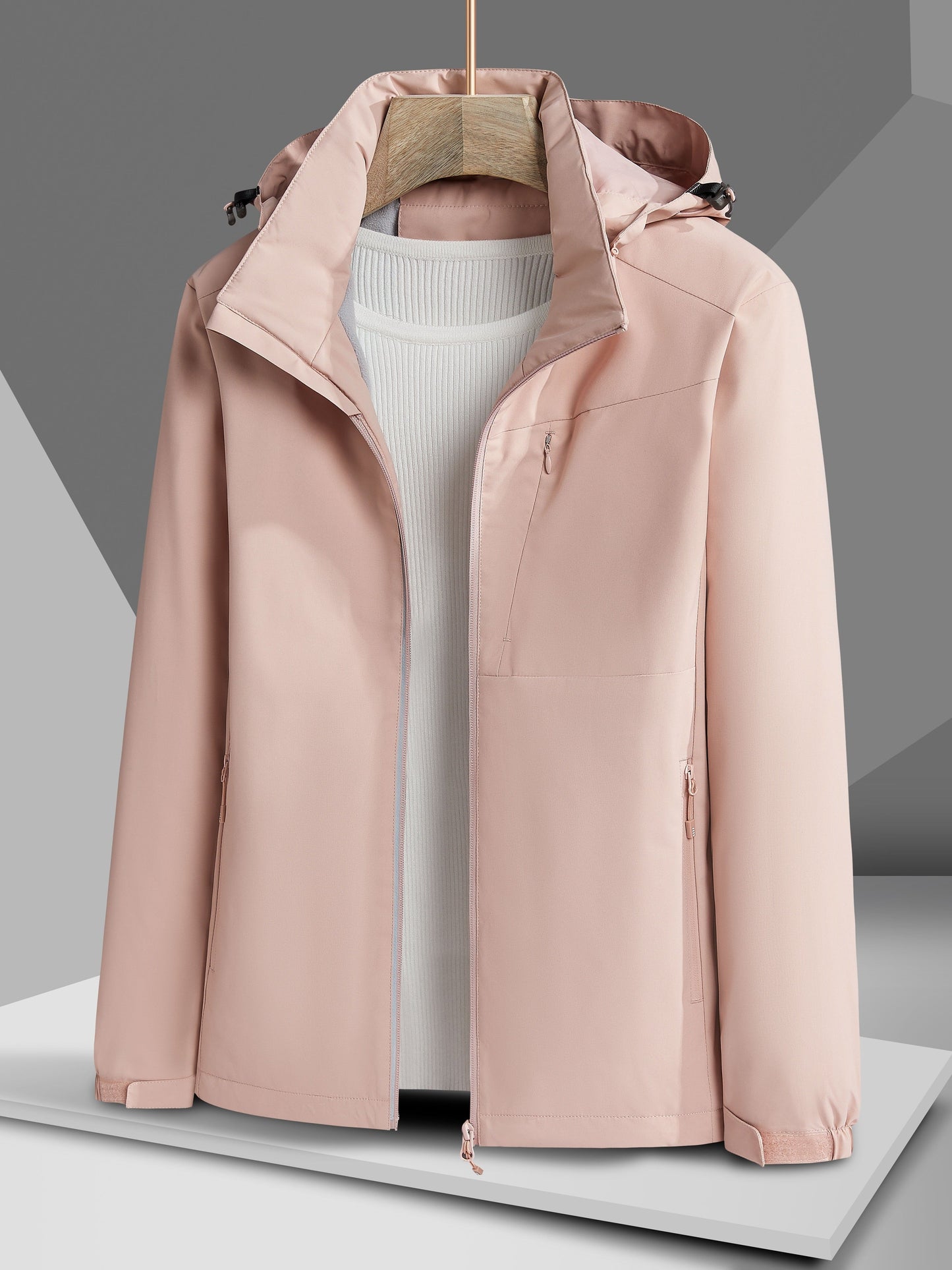 ModeGeist | Wasserdichter Winter-Casual mit Kapuze und Fleece-Futter für Frauen Ideal für Herbst und Winter