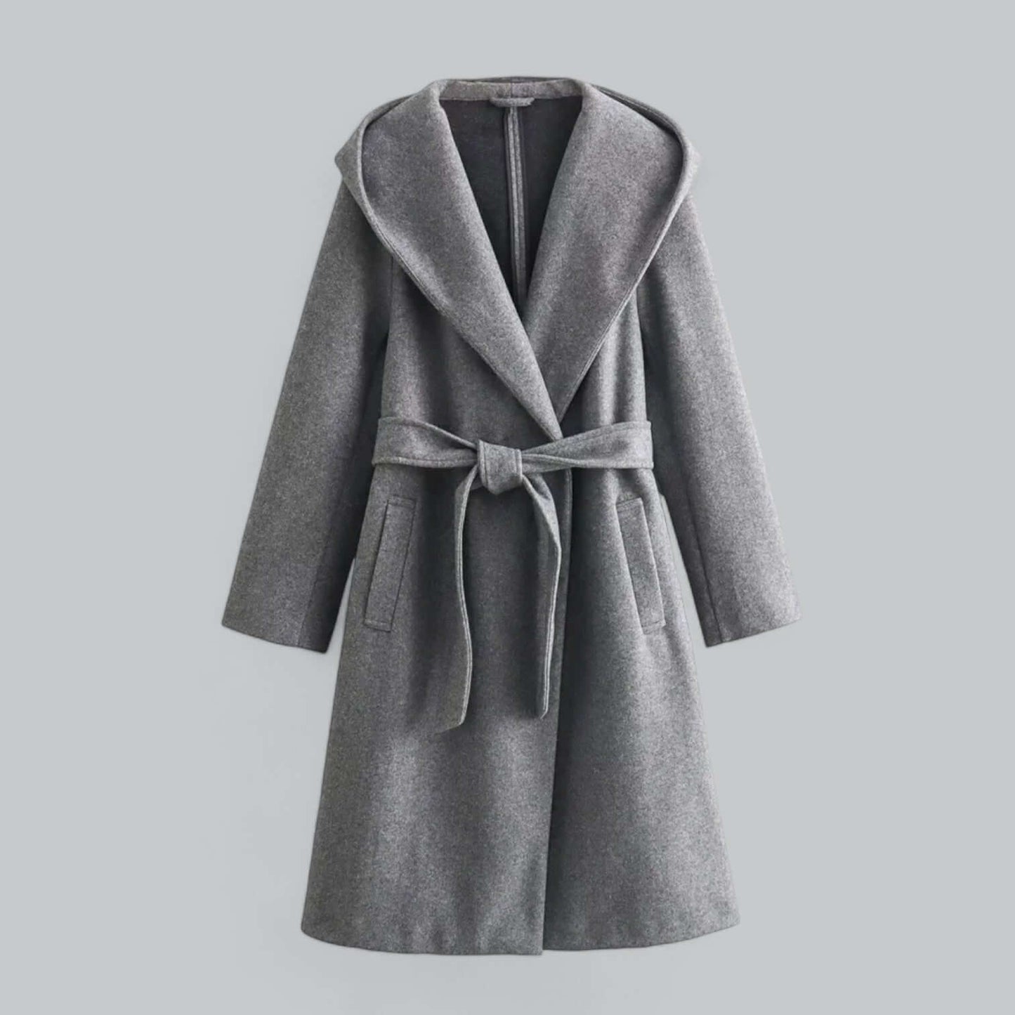 ModeGeist | Damen Kapuzen Lang Trenchcoat