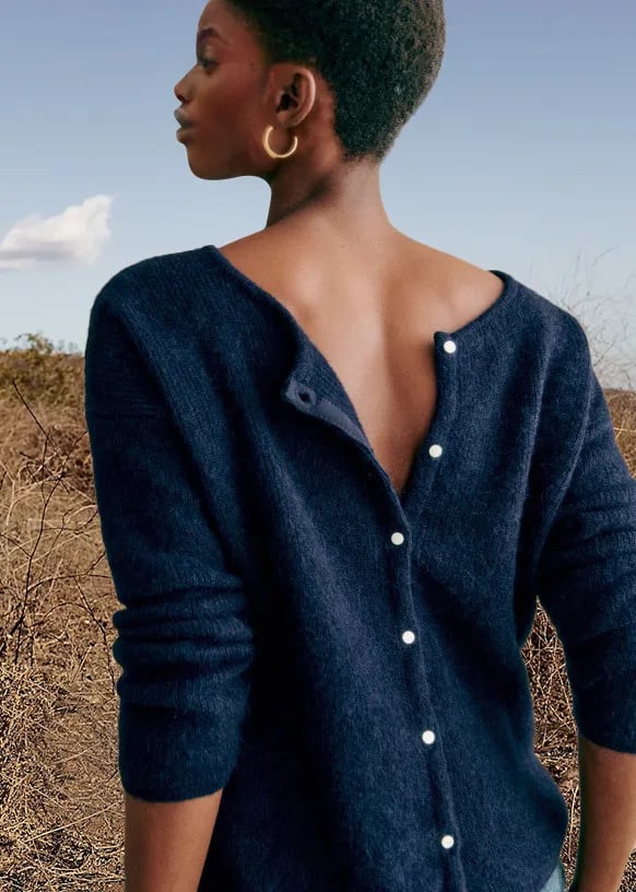 ModeGeist | grob gestrickter Cardigan-Pullover