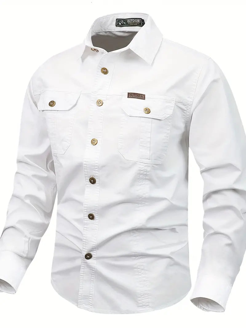 Baumwoll-Langarmshirt für Herren von Umberto