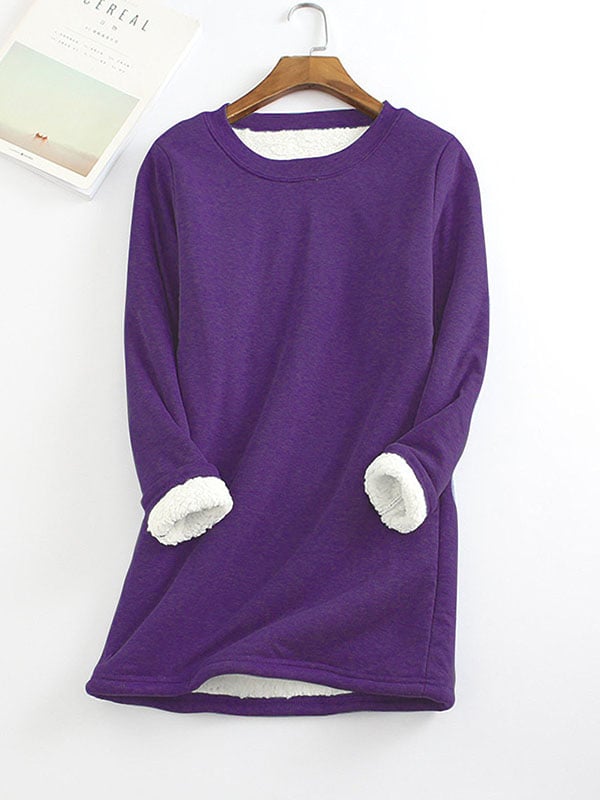 Belen: Sweatshirtt mit Fleecefutter