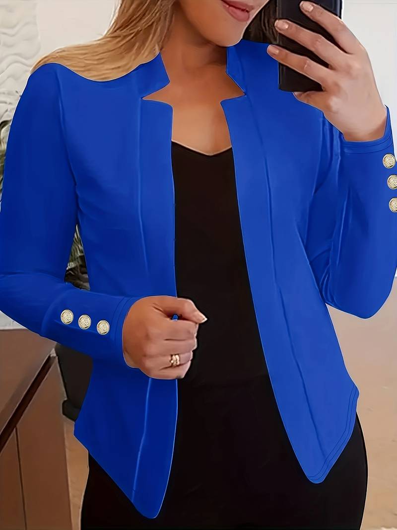 ModeGeist | Freizeit Damen Blazer Mit Knöpfen