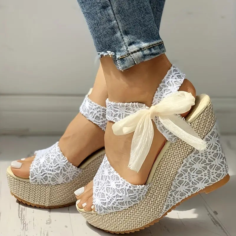 Damensandalen mit Keilabsatz von Hilda
