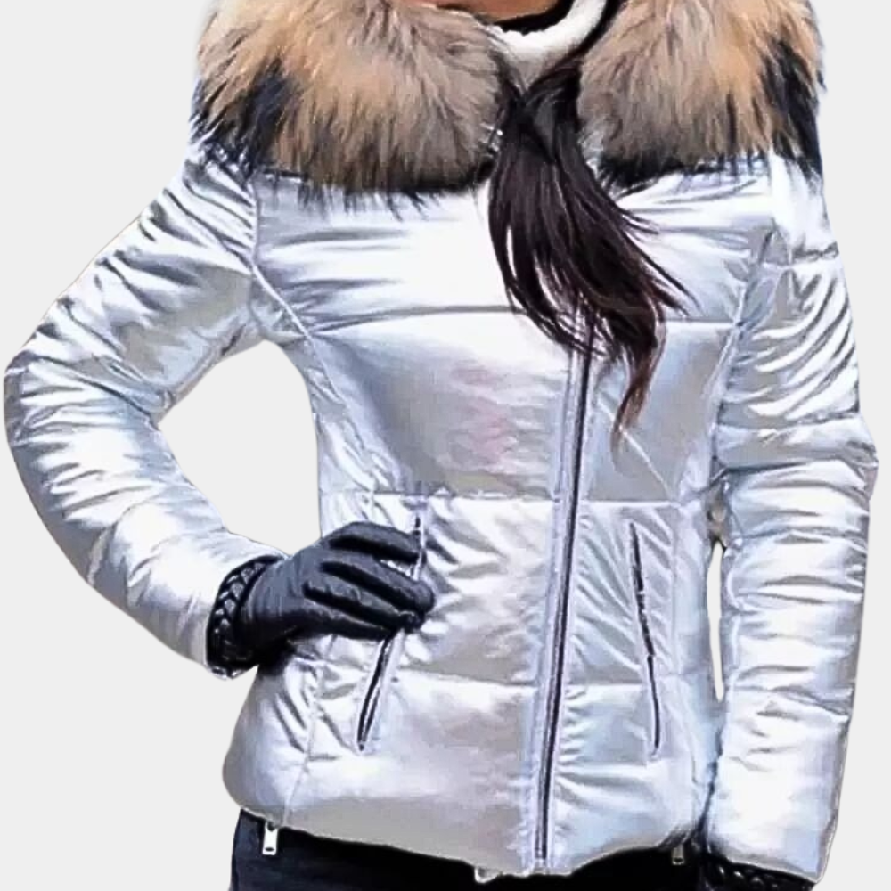 ModeGeist | Wintergefütterte Kapuzenjacke für Frauen