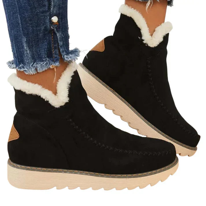 ModeGeist | mit Fleece gefütterte Winterstiefel für Damen