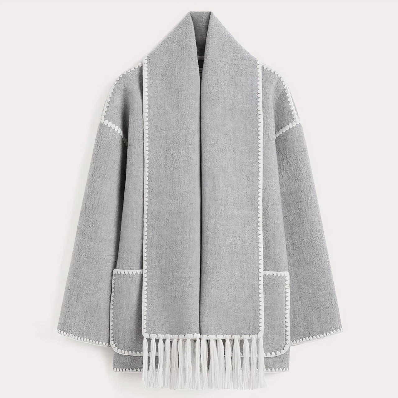 Jacke mit integriertem Halstuch für Damen - Modell Adeline