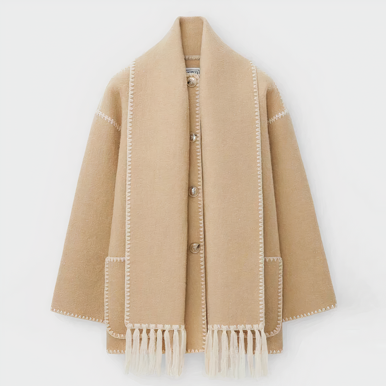 Jacke mit integriertem Halstuch für Damen - Modell Adeline