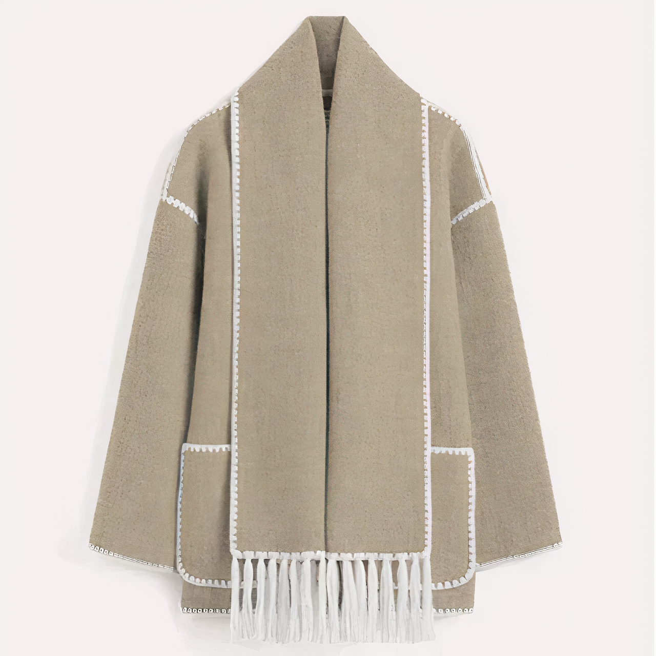 Jacke mit integriertem Halstuch für Damen - Modell Adeline