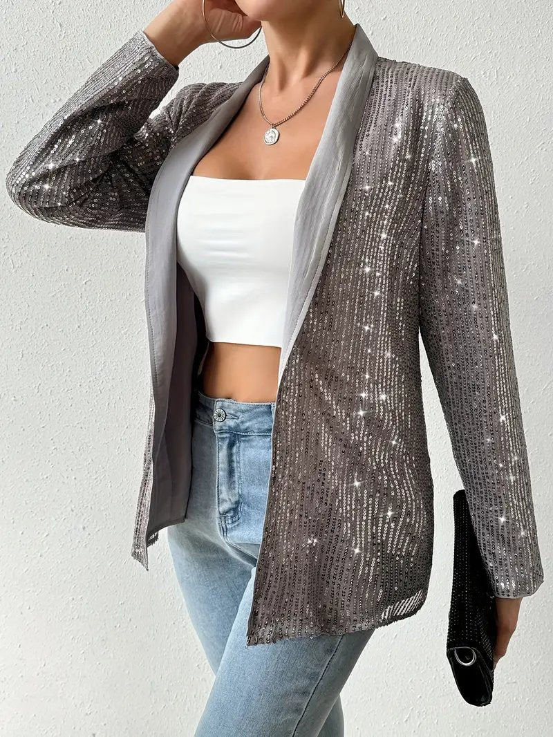 ModeGeist | Blazer mit Glanzenden Pailletten Aerys