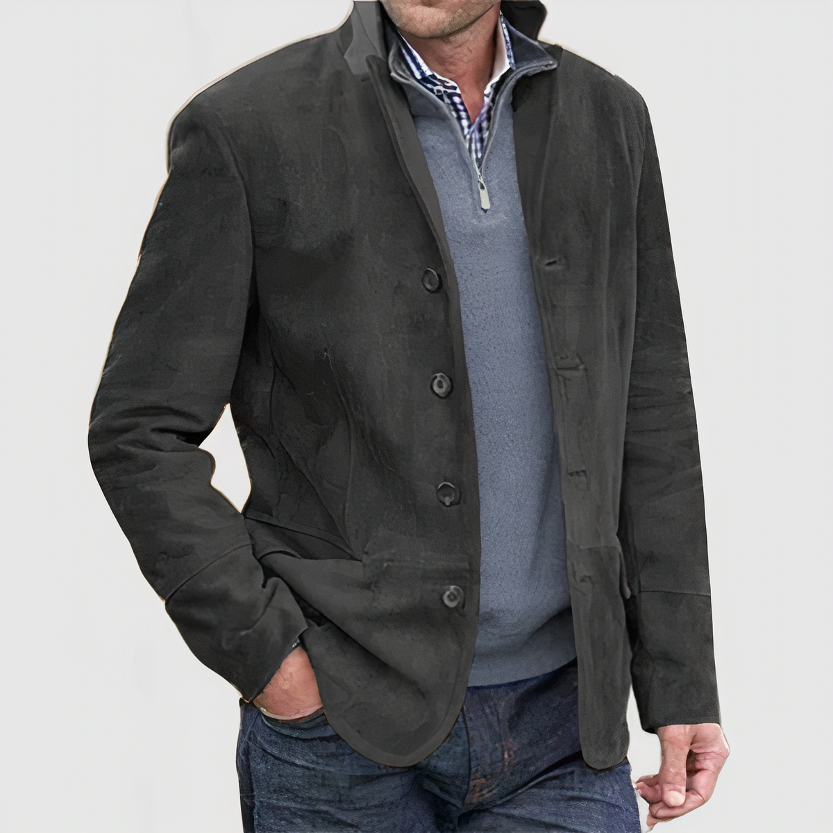 ModeGeist | Vintage Jacke mit Knöpfen