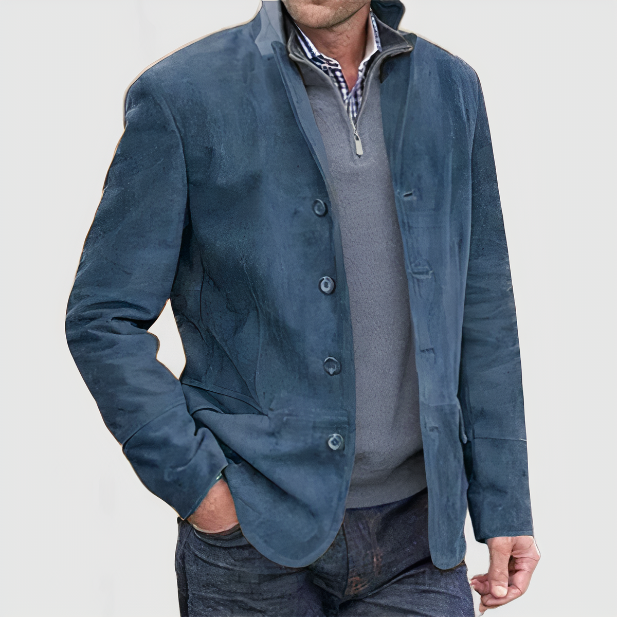 ModeGeist | Vintage Jacke mit Knöpfen