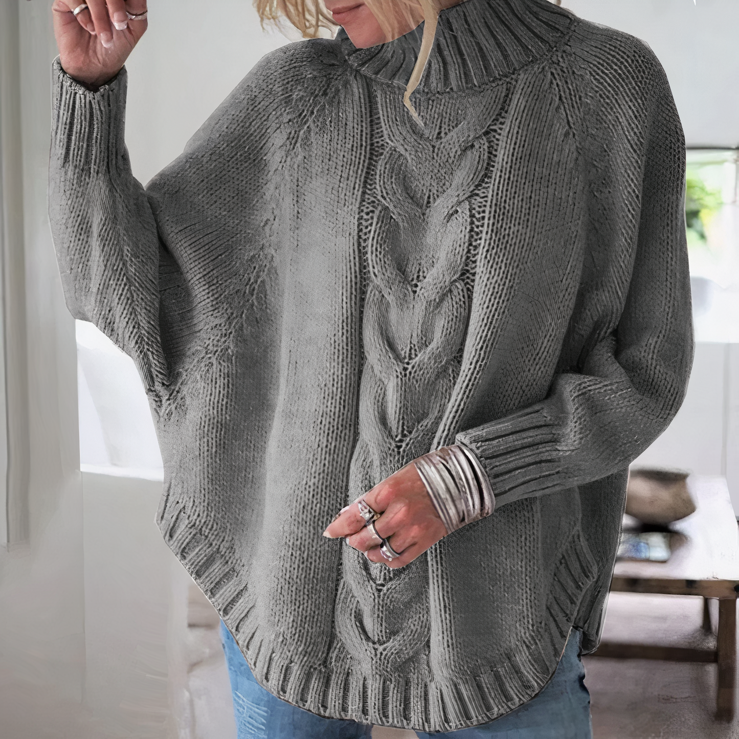 Fledermausärmel-Pullover Ariah