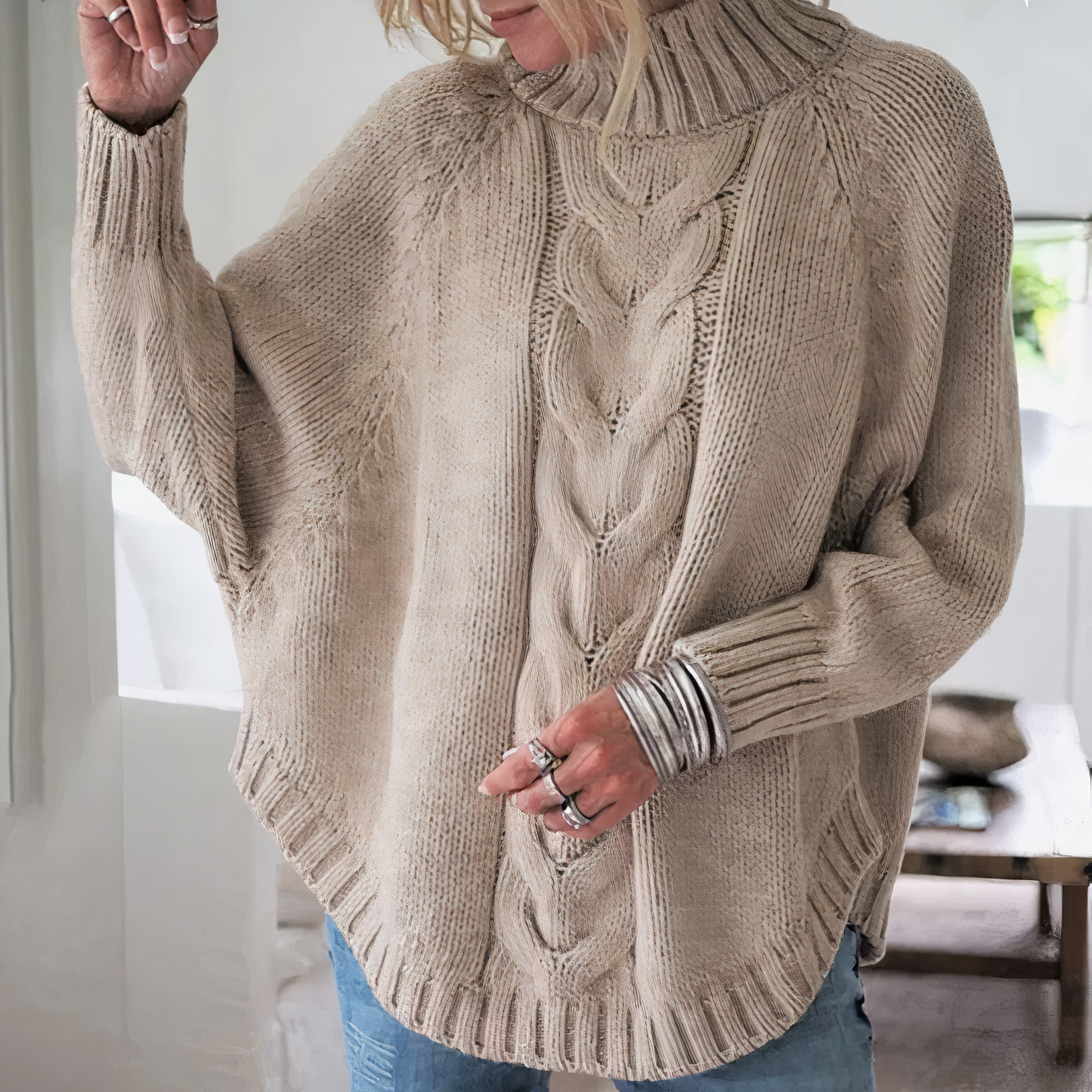 Fledermausärmel-Pullover Ariah