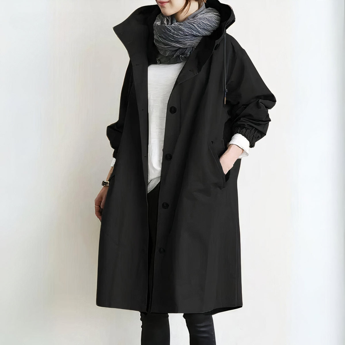 Albina Trenchcoat mit integrierter Windjacke
