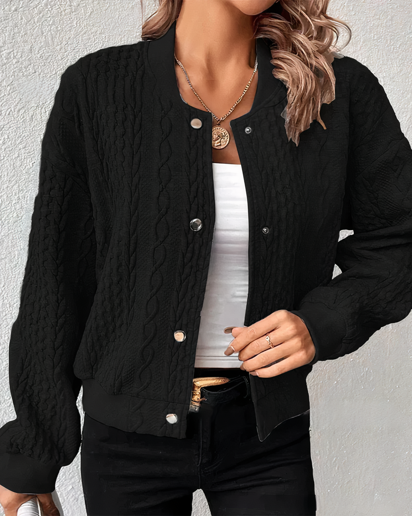 Grobstrickjacke Allison – Grob Gestrickt