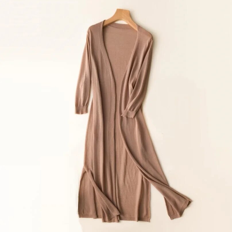 Alyssa Strickjacke - Langer Cardigan