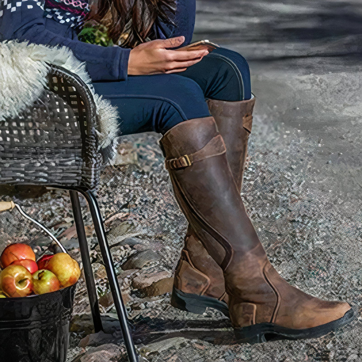 Damen-Reitstiefel Antje in Knöchelhöhe
