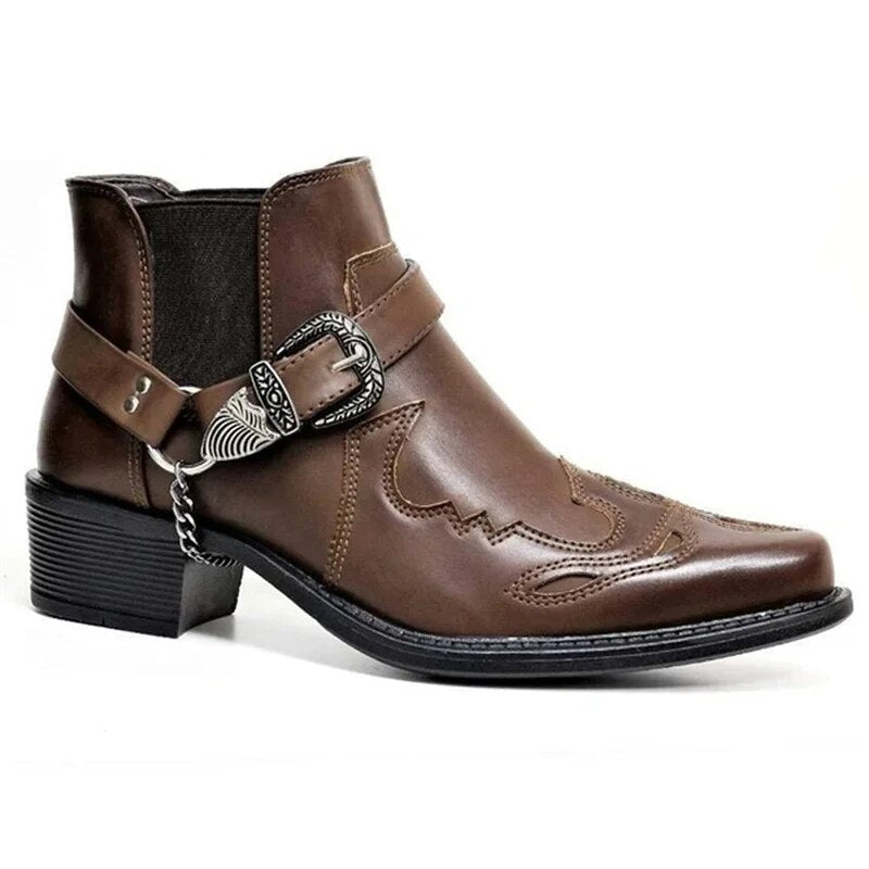 ModeGeist | Motorradstiefel Aus Leder für Männer - Gillis