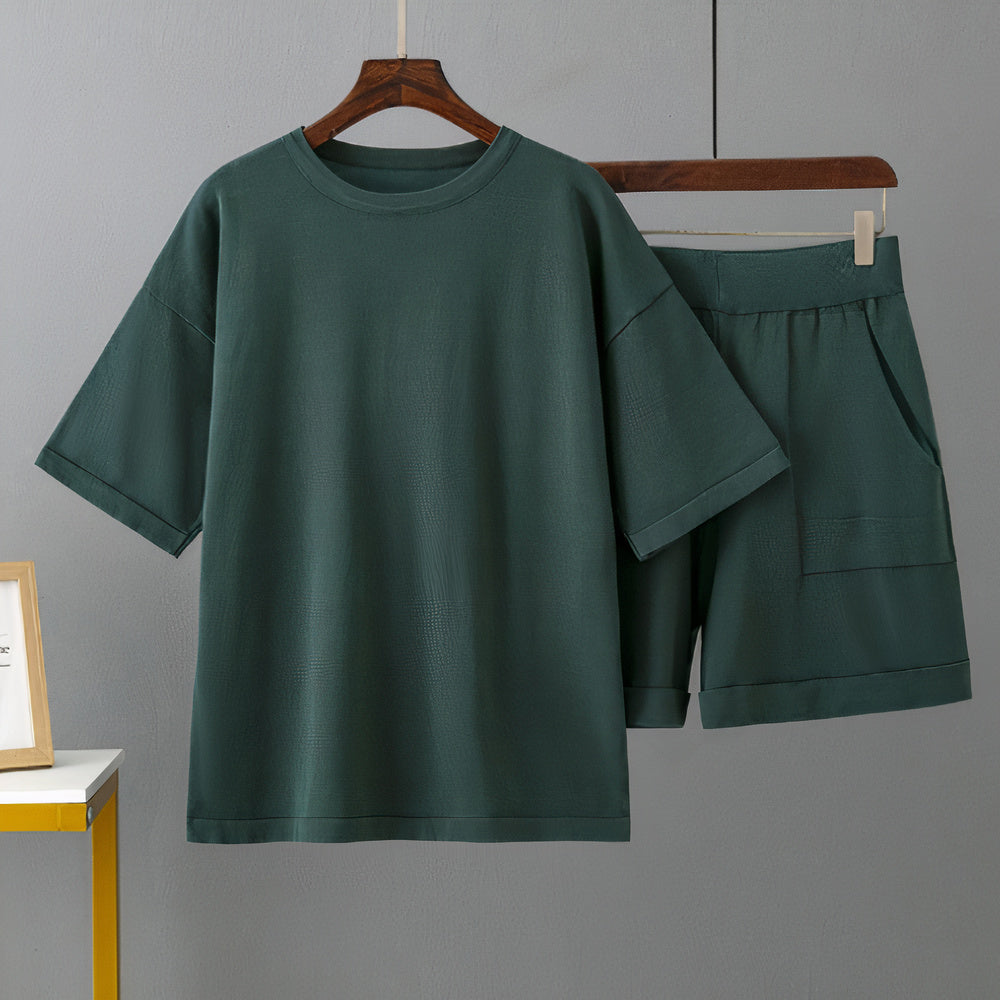 Modernes Hemd-Shorts-Set für Herren - Aran