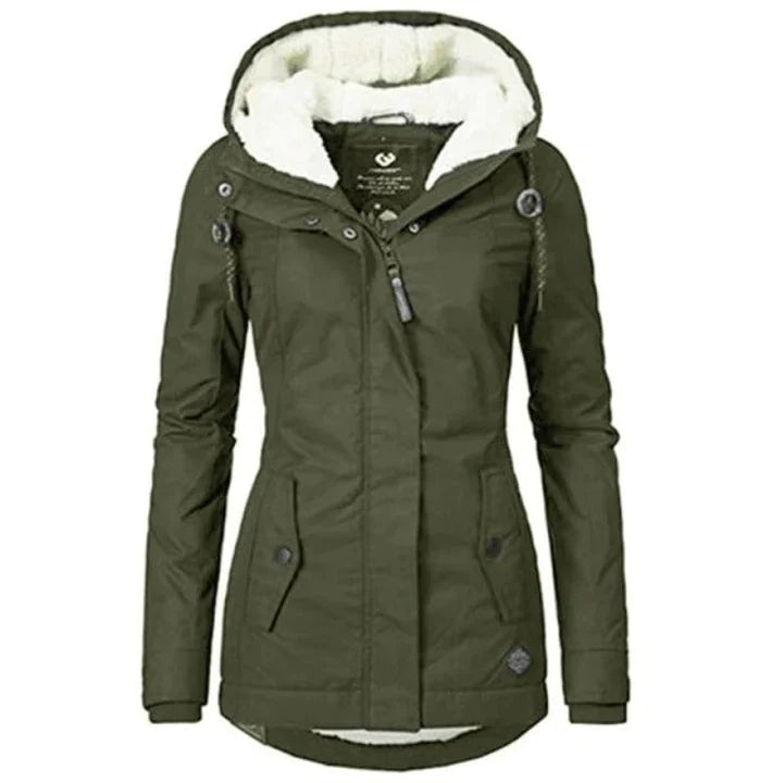 ModeGeist | Lang mit Kapuze für Damen Ideal für Den Winter