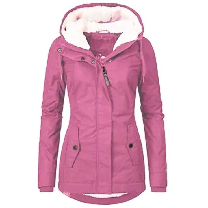 ModeGeist | Lang mit Kapuze für Damen Ideal für Den Winter