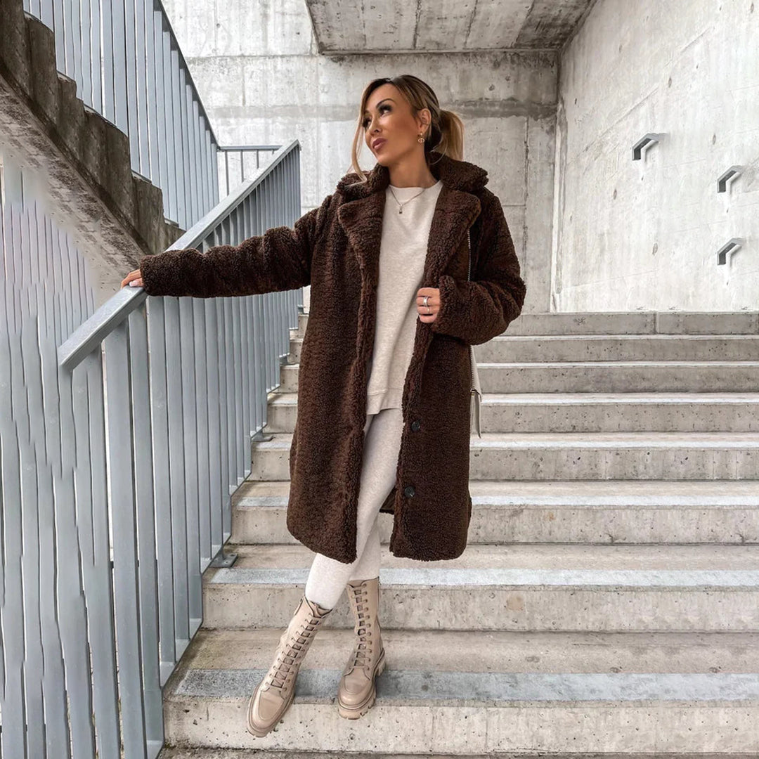 ModeGeist | Langer Effekt Pelz für Damen Ideal für Den Winter