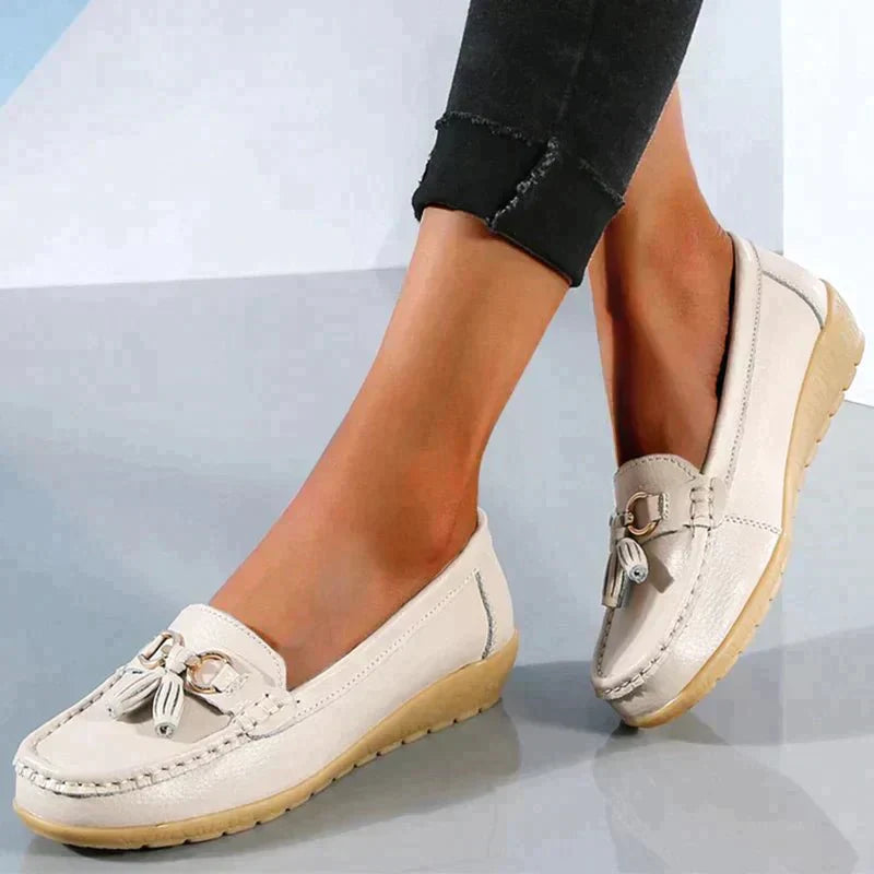 Einfache Leder-Slipper-Wanderschuhe Azami