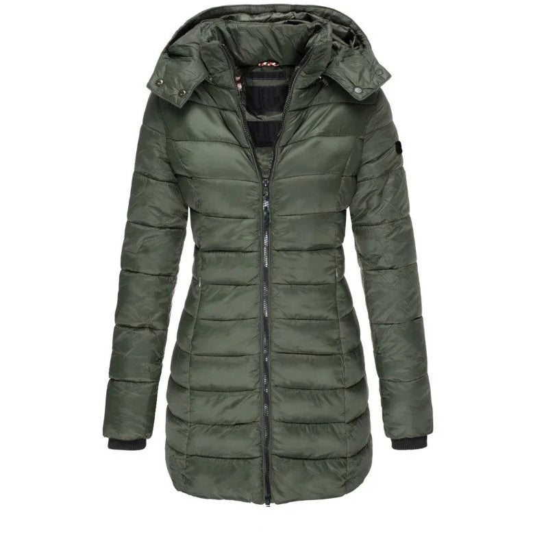 ModeGeist | Steppjacke mit Kapuze und Schmalem Schnitt