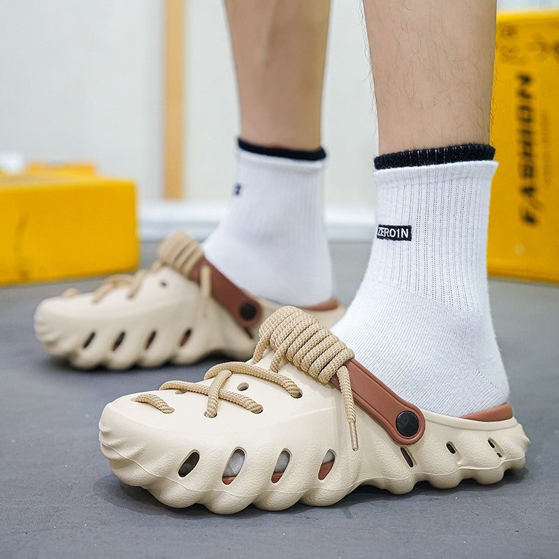 Gustav Clogs mit Zier Schnürsenkeln