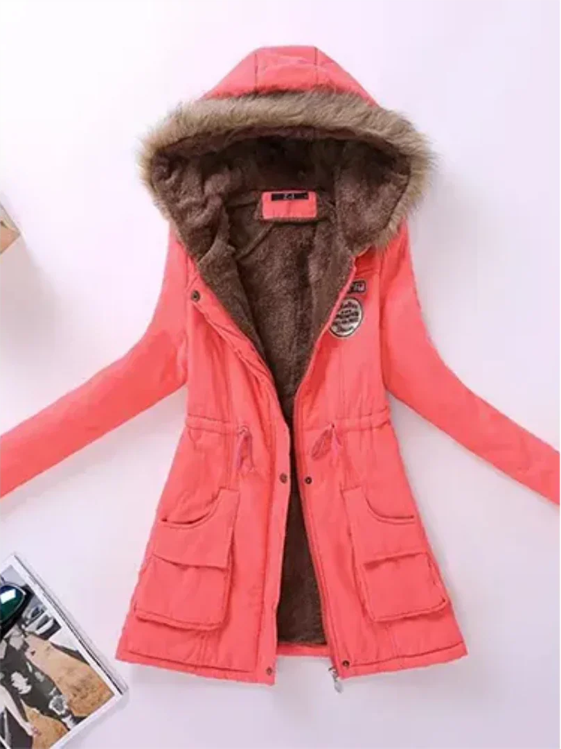 ModeGeist | Winterjacke mit Kapuze und Innenfutter für Frauen Ideal für Den Alltag