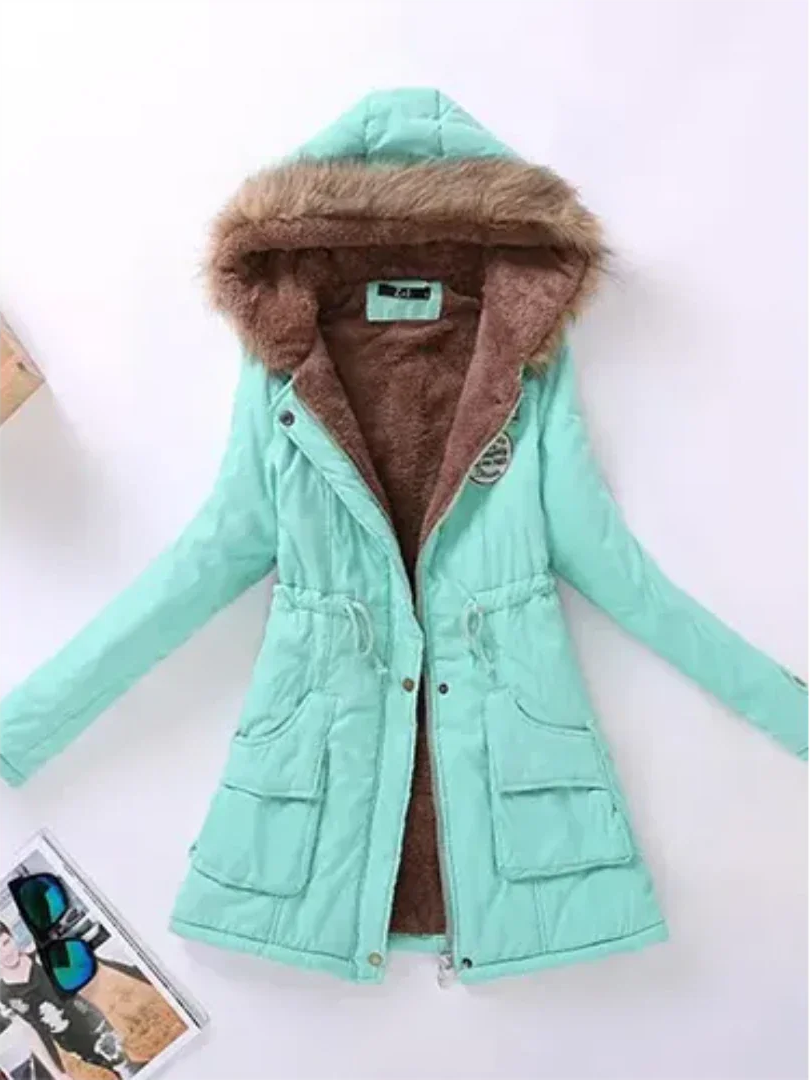 ModeGeist | Winterjacke mit Kapuze und Innenfutter für Frauen Ideal für Den Alltag
