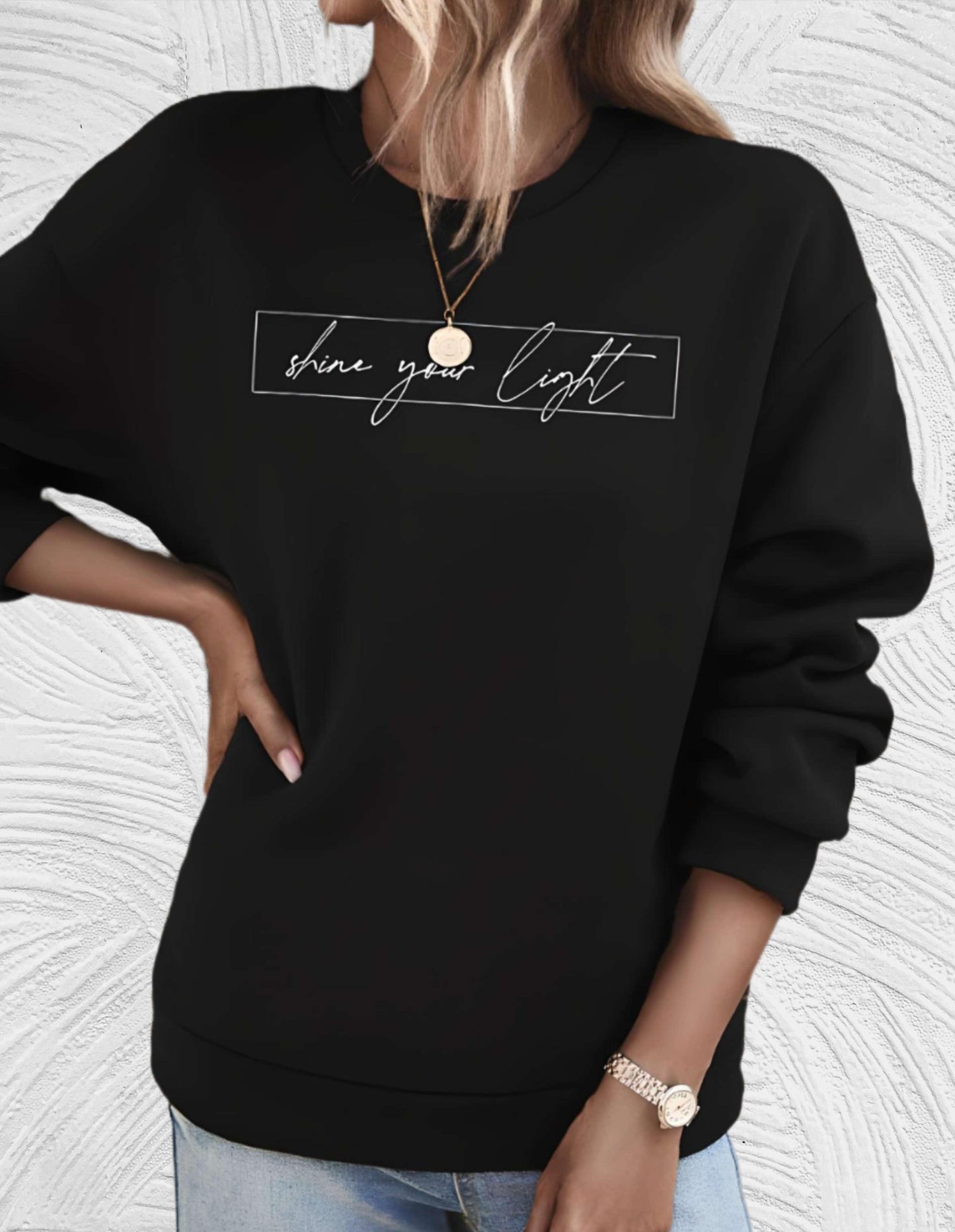 ModeGeist | Lässiges Sweatshirt mit Motivierendem Druck