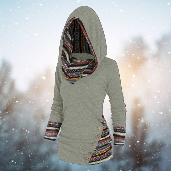 Kapuzenpullover für Frauen im Tribal-Stil