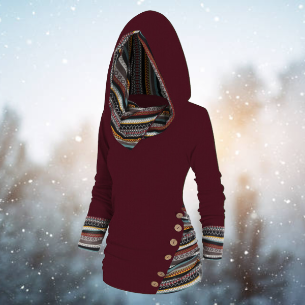 Kapuzenpullover für Frauen im Tribal-Stil