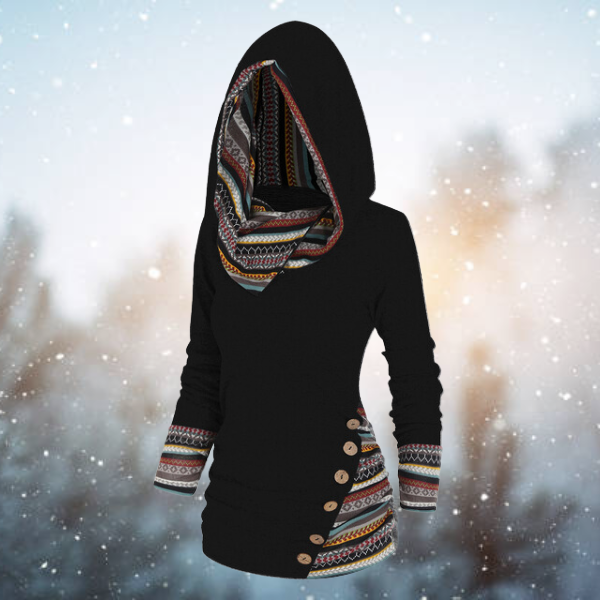 Kapuzenpullover für Frauen im Tribal-Stil
