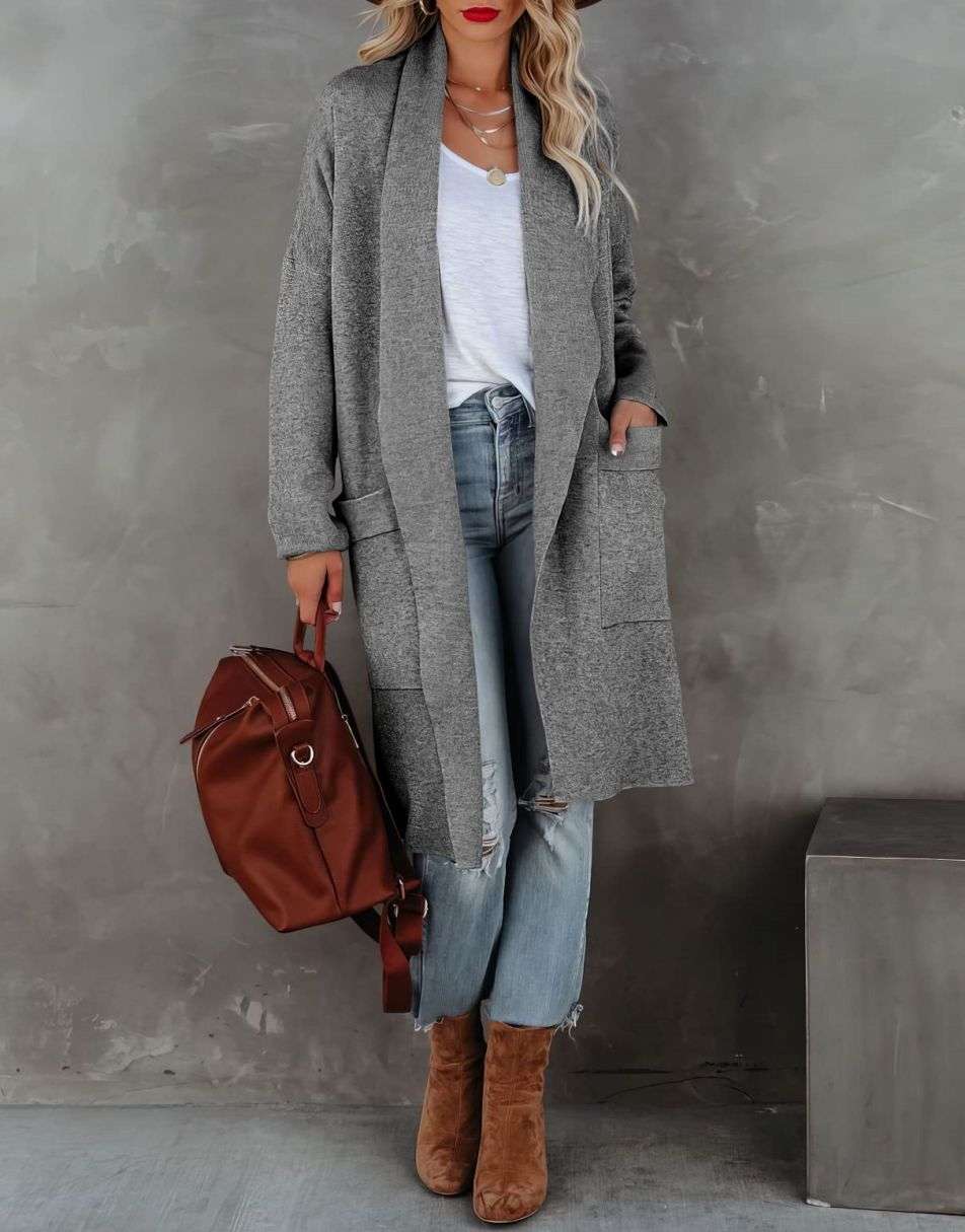 ModeGeist | Revers Weicher Pendler Cashmere Mantel
