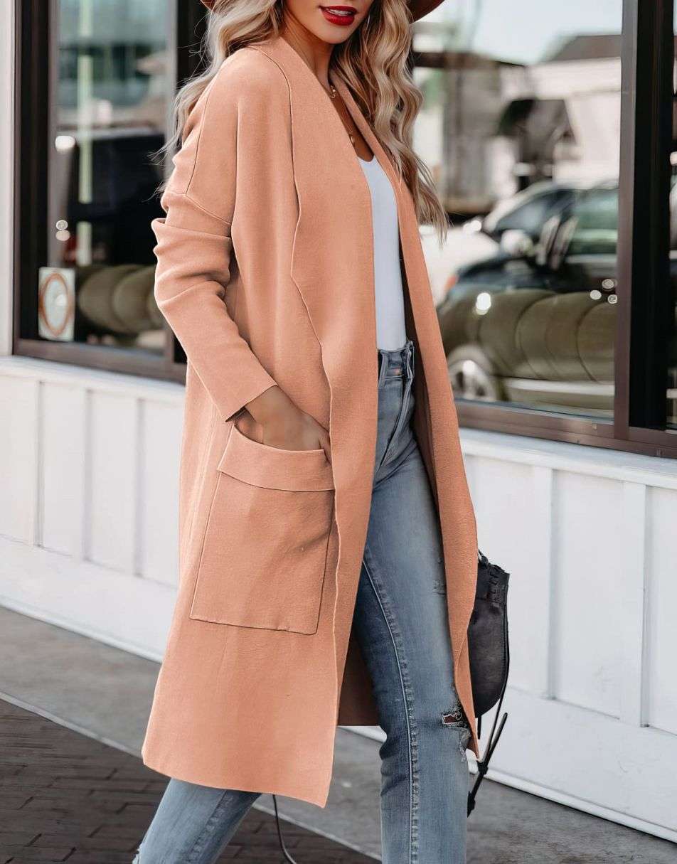 ModeGeist | Revers Weicher Pendler Cashmere Mantel