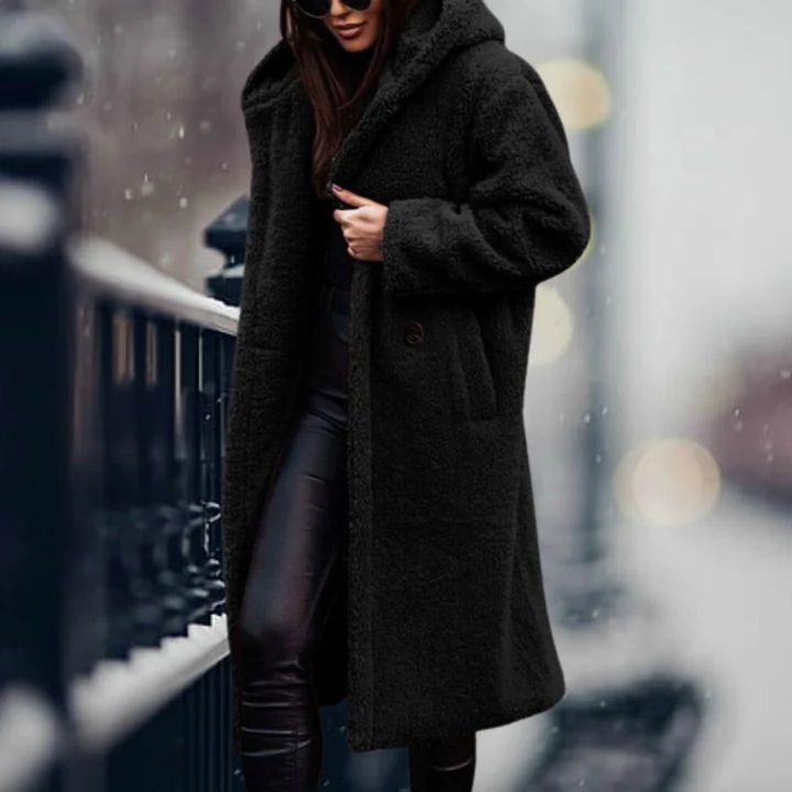 Elegante und kuschelige Kapuzenjacke Arabella