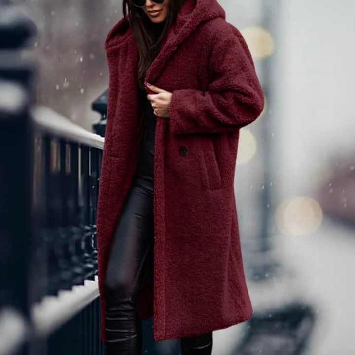 Elegante und kuschelige Kapuzenjacke Arabella