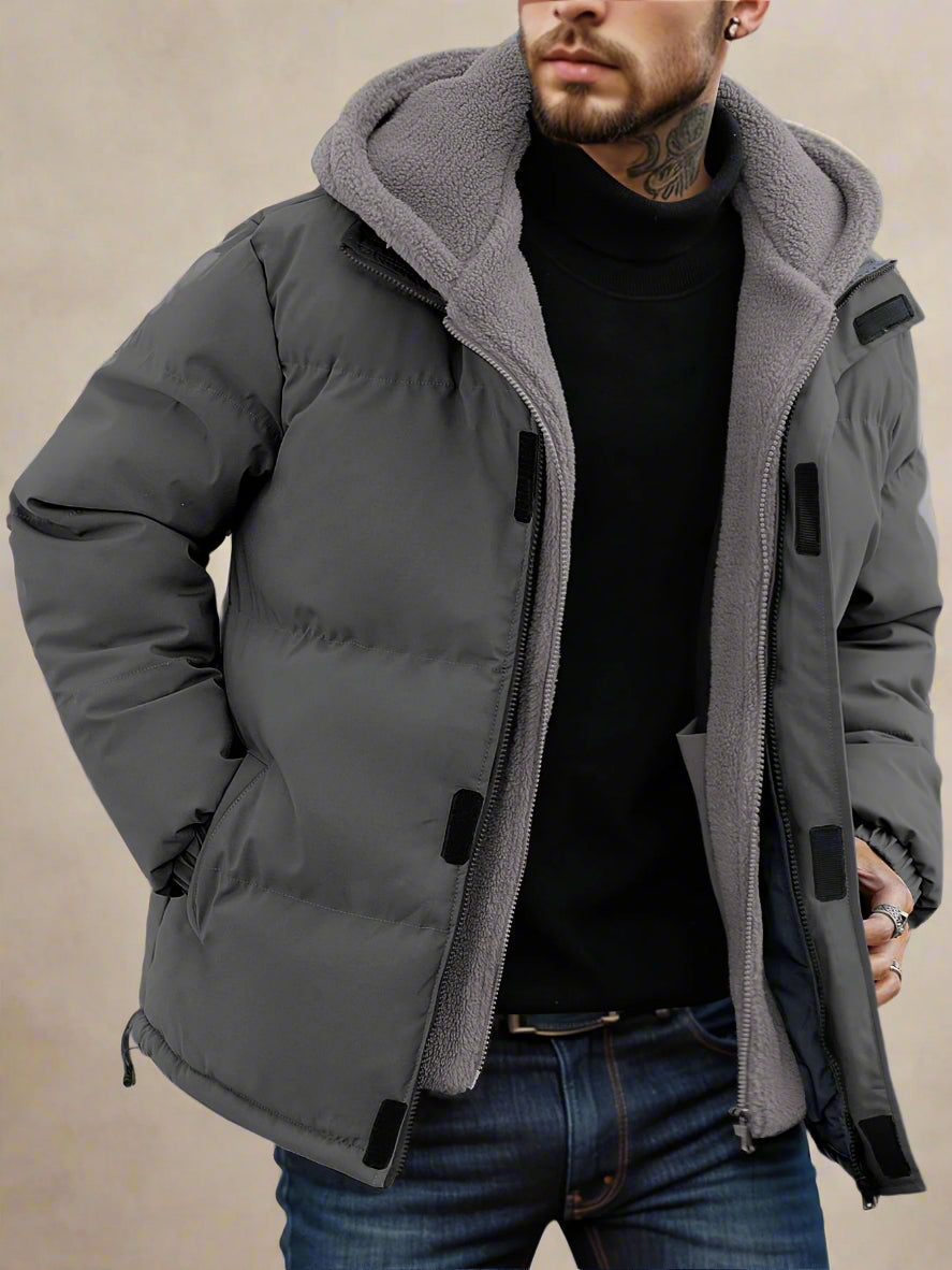 ModeGeist | Winter-Kapuzenjacke im 2-in-1-Look