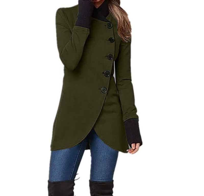 ModeGeist | Übergangsjacke mit Asymmetrischem Verschluss