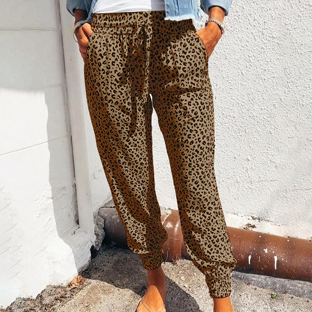 Bequeme Damen-Leggings mit Leo-Print von Kleo