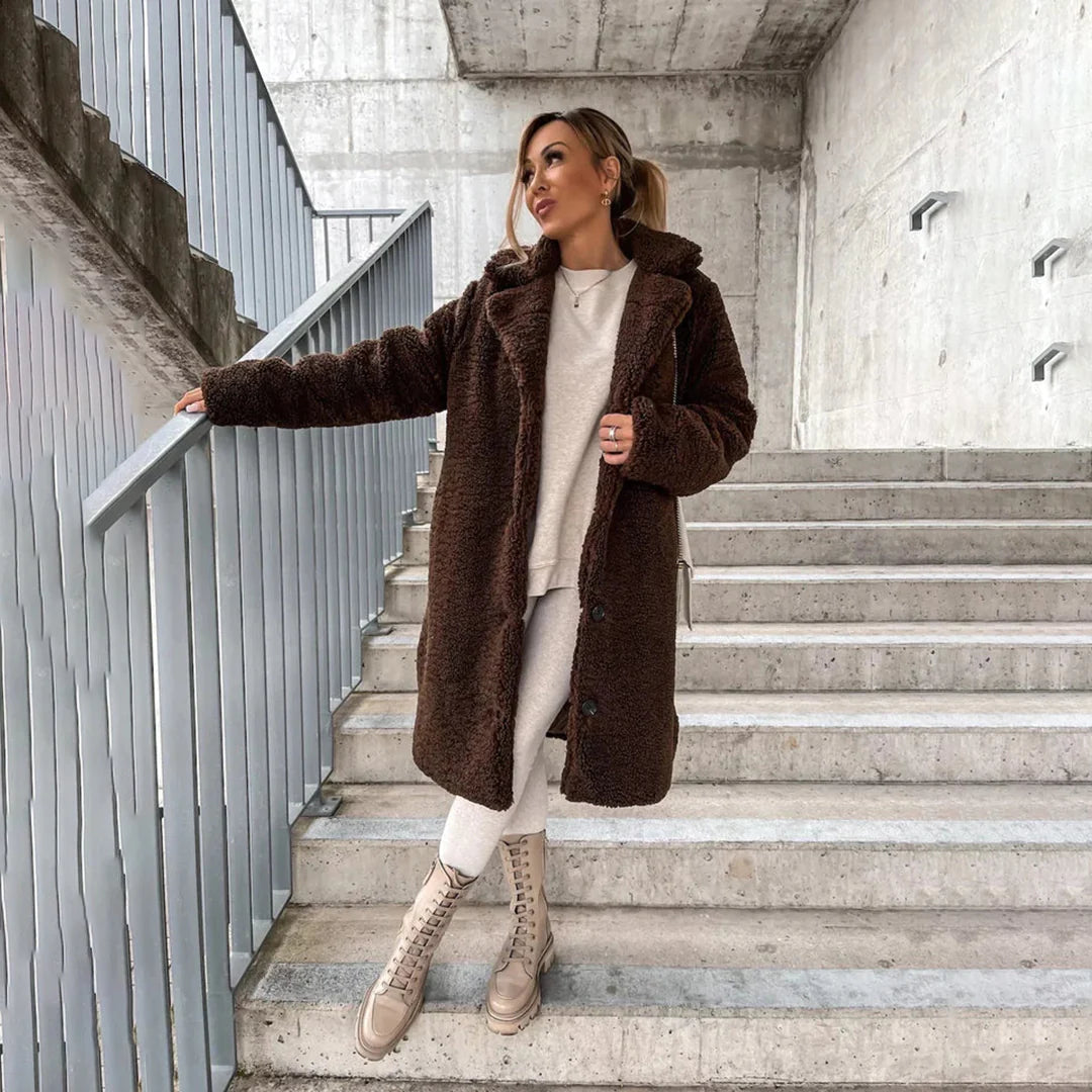 ModeGeist | Teddy Mantel für Frauen