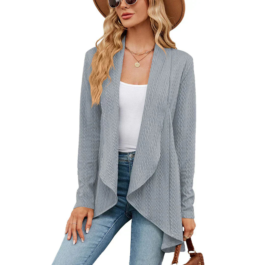 ModeGeist | Cardigan - Damen Herbst Stilvoll Langarm Cardigan