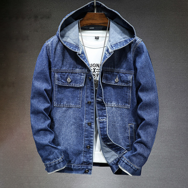 Kevins Kapuzen-Denimjacke